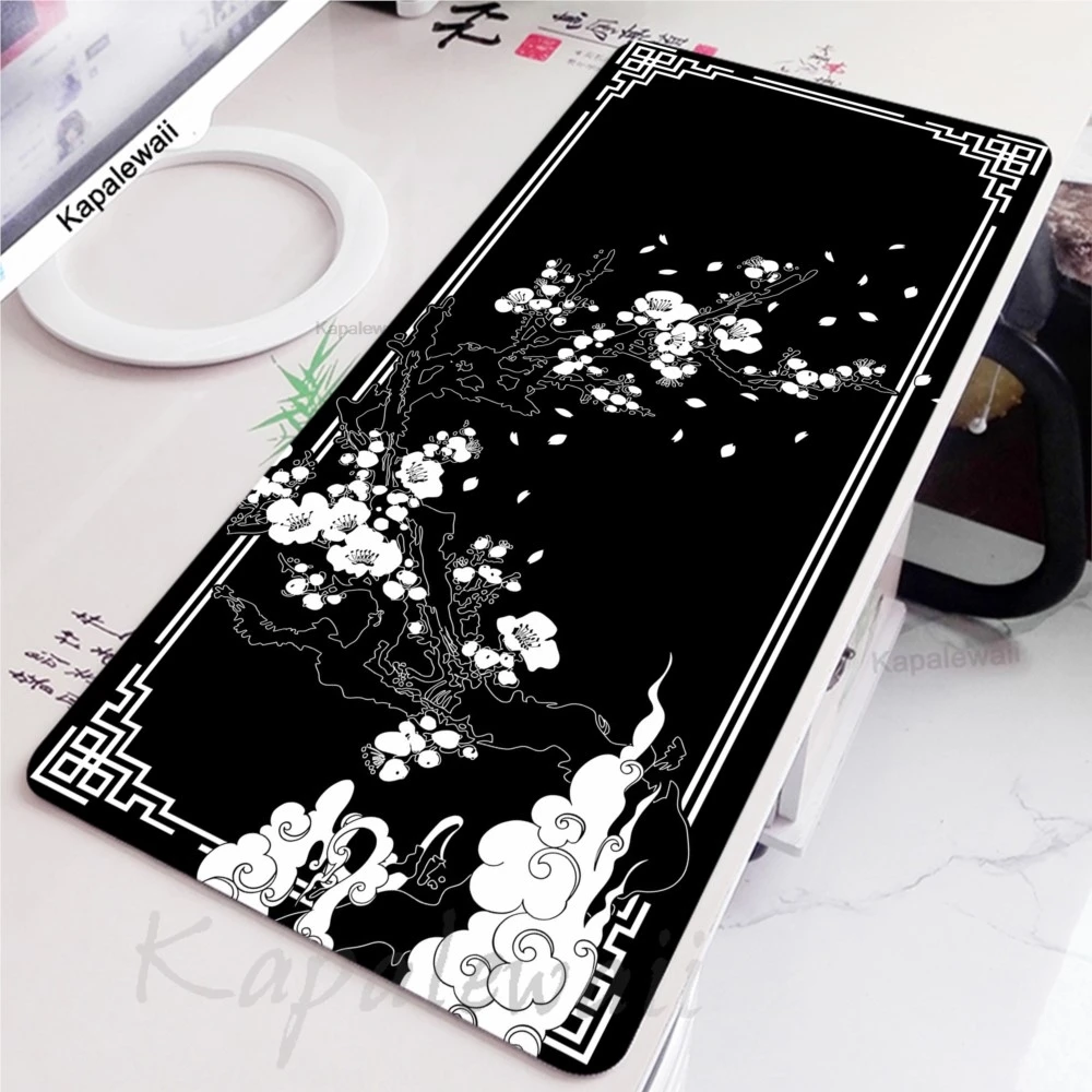 

Cherry Blossom Mousepad Pc Gaming Setup Accessories Gaming Mouse Mat Gamer Japanese Sakura Keyboard Pad Desk Mice Keyboards