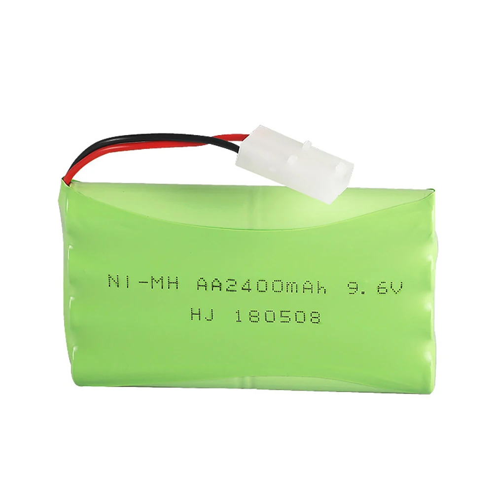 Batería Ni-MH de 9,6 v y 2400mah para coches de juguete Rc, tanques, trenes, Robot, barco, pistola, Ni-MH AA, 700mah, 9,6 v, batería recargable, 1 ud./lote