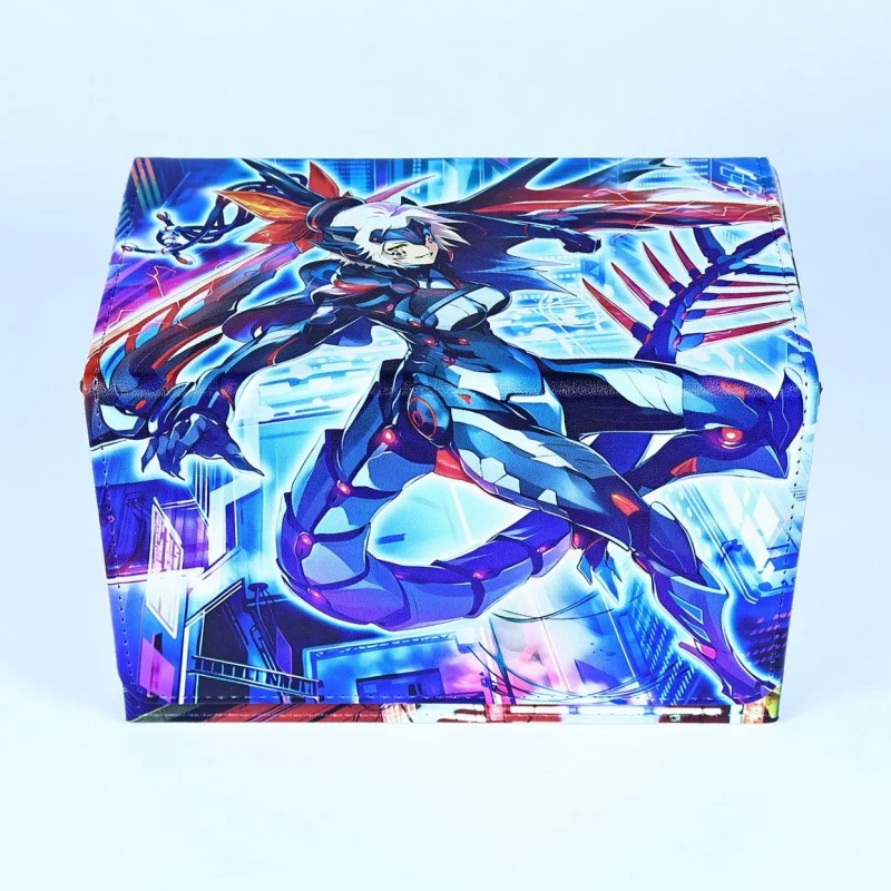 Yu-Gi-Oh! Dinorphia Kentregina Double-compartment Card Box Leather DIY Magnetic Game Collection Card Large-capacity Storage Box