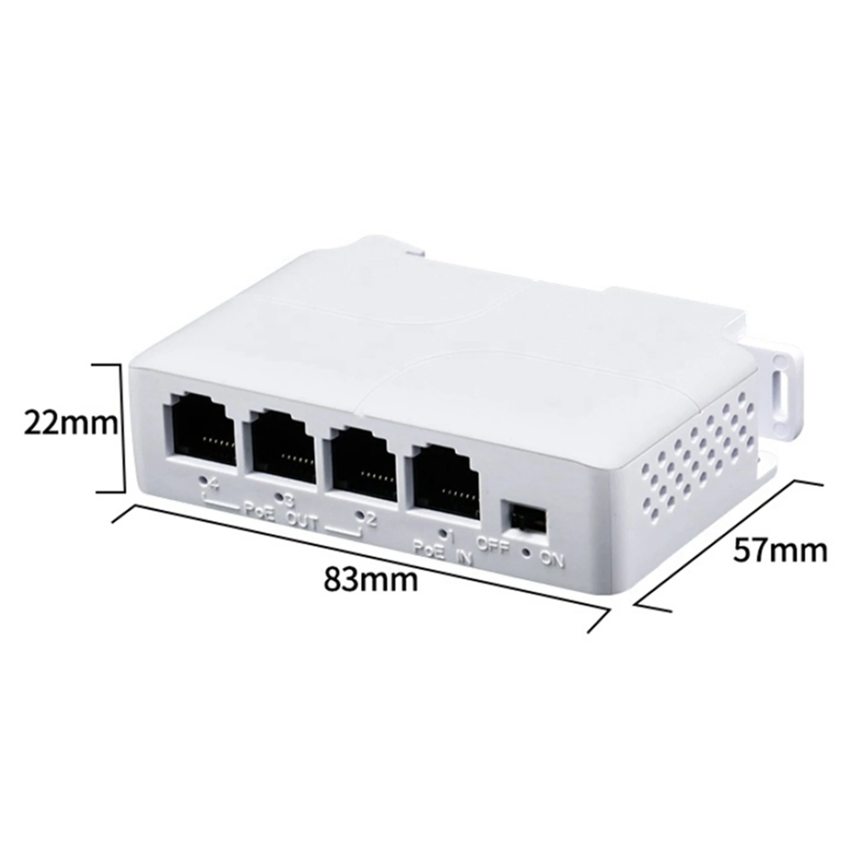 New-3X 1～3ポートPoEエクステンダー 10/100M PoEリピーター IEEE802.3Af IP伝送エクステンダー POEスイッチNVR IPカメラ用