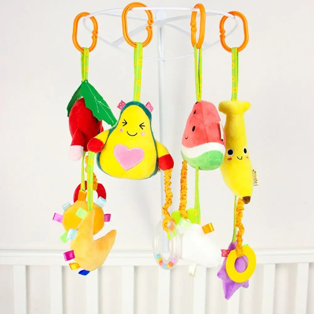 

Fruit Baby Stroller Hanging Toy Soft Plush Stuffed Stroller Bed Hanging Toys Wear-resistant PP Cotton