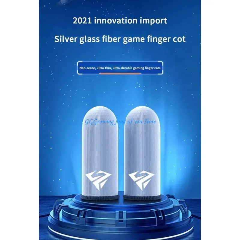 H9EB Phone Gaming Finger Sleeves Anti-slip Gamer Thumb Thumb Subled Support Game Game Game Gloves for Gaming #5