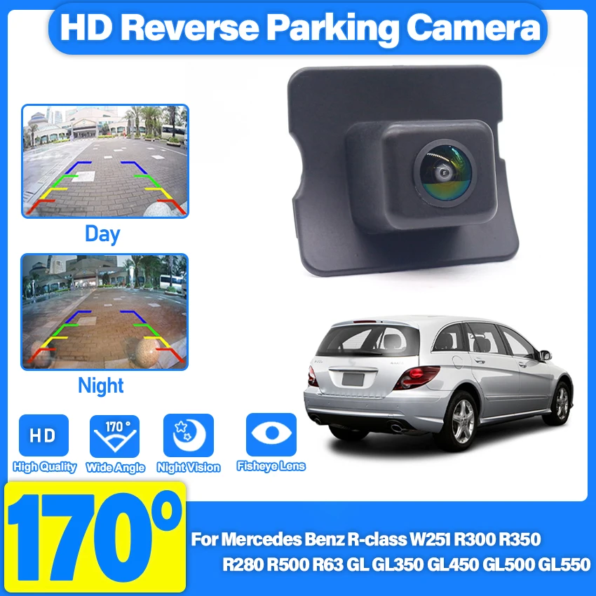 HD Waterproof Reverse Camera Backup Camera For Mercedes Benz R-class W251 R300 R350 R280 R500 R63 GL GL350 GL450 GL500 GL550