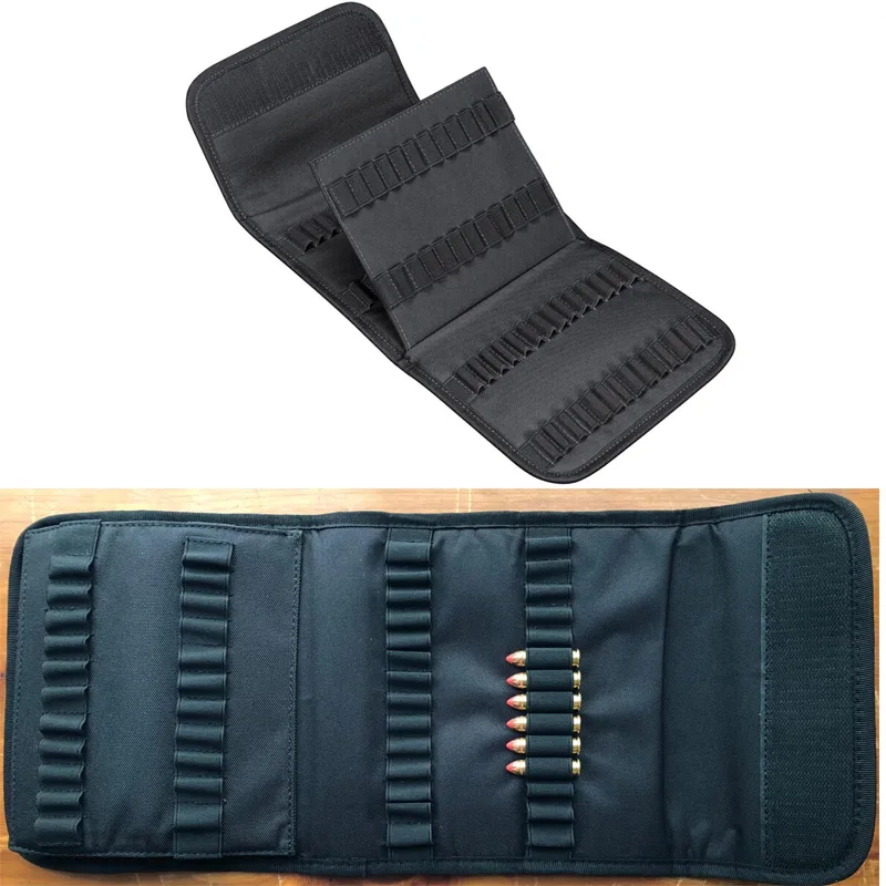 

100-лучевой подсумок для боеприпасов MOLLE, нейлоновый складной кошелек для боеприпасов высокой плотности, застежка на крючке и петле для диапазона