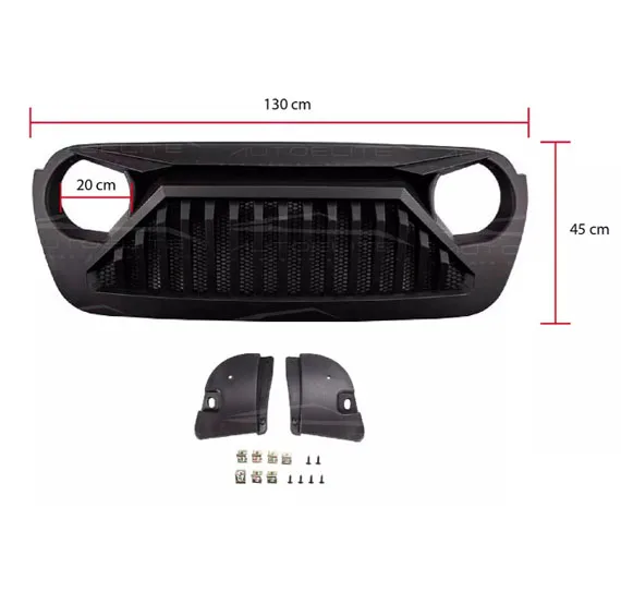 

Intelligent Library Style Plastic Grill Accessory For Jeep Wrangler JL JLU Gladiator JT 2018-2022 Fit For 2018-2022 Models