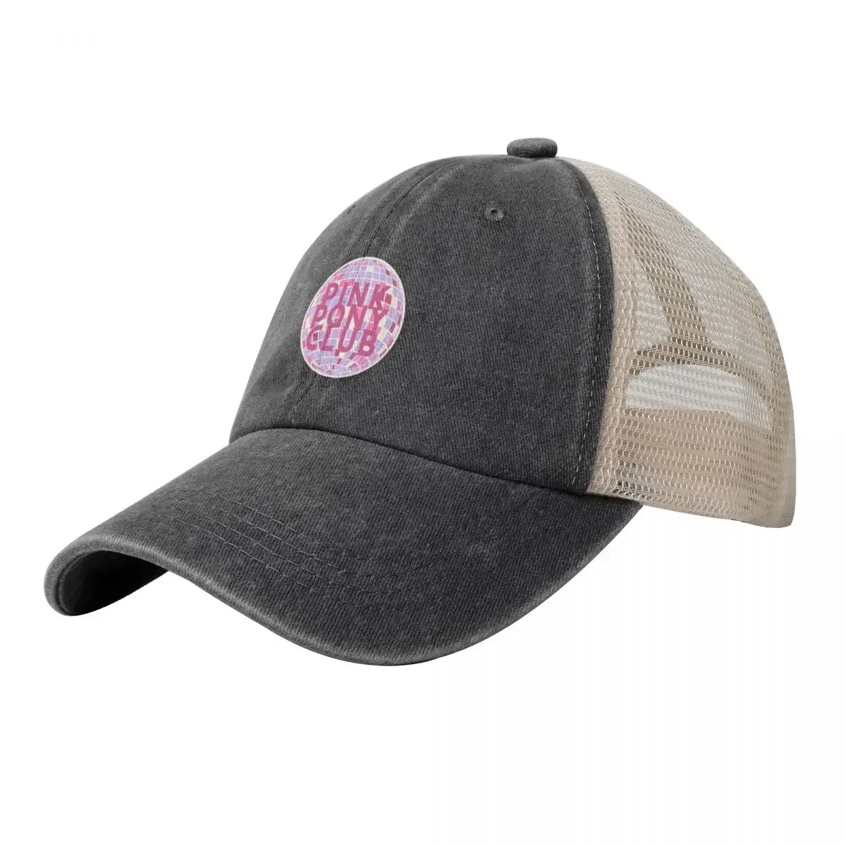 Pink Pony Club Disco Cowboy Mesh Baseball Cap Custom Cap beach hat Snapback Cap Men's Women's