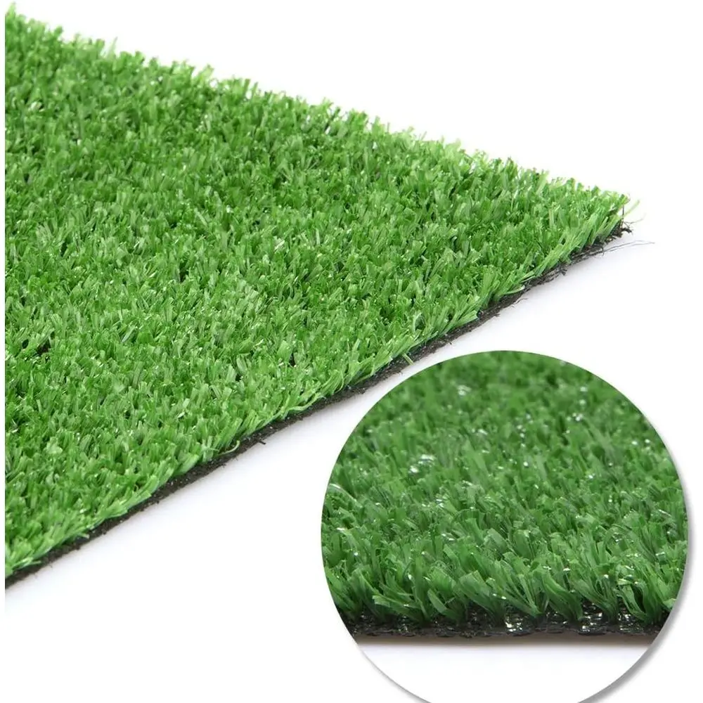 

Искусственный газон с высотой ворса 0,4 дюйма, толстый синтетический коврик для использования внутри и снаружи помещений, на резиновой основе с дренажными отверстиями