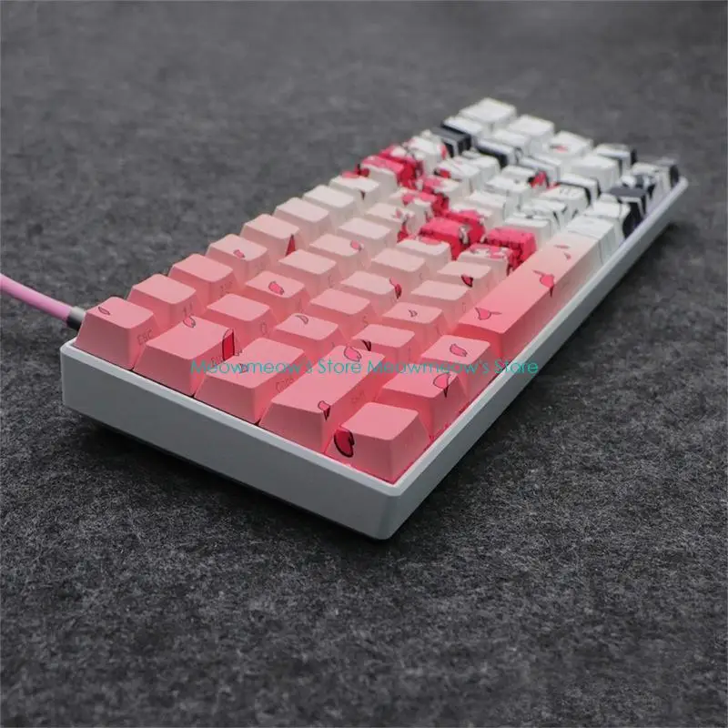 W91A พิมพ์ด้านข้างแป้นแปะโปร่งแสง, 136Keys backlit keycap ชุดสำหรับปุ่มกดเชิงกล