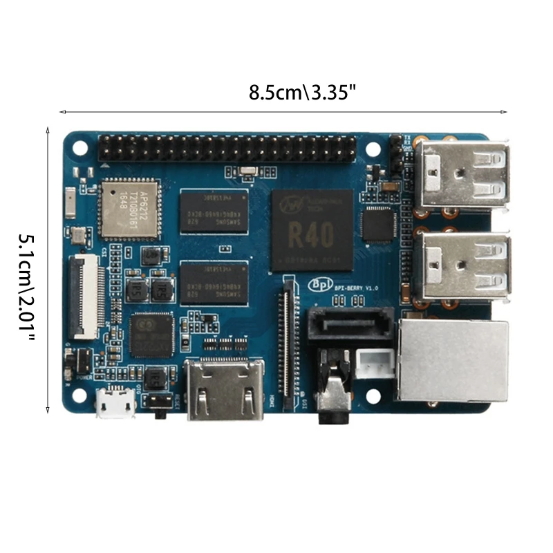 Imagem -06 - Quad Core A40i Allwinner Banana pi m2 Ultra Placa Dropship