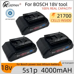 18V 4000mAH ProCORE replacement battery, for Bosch 18V cordless tools BAT609 BAT618 GBA18V 21700 high power 5C power cell