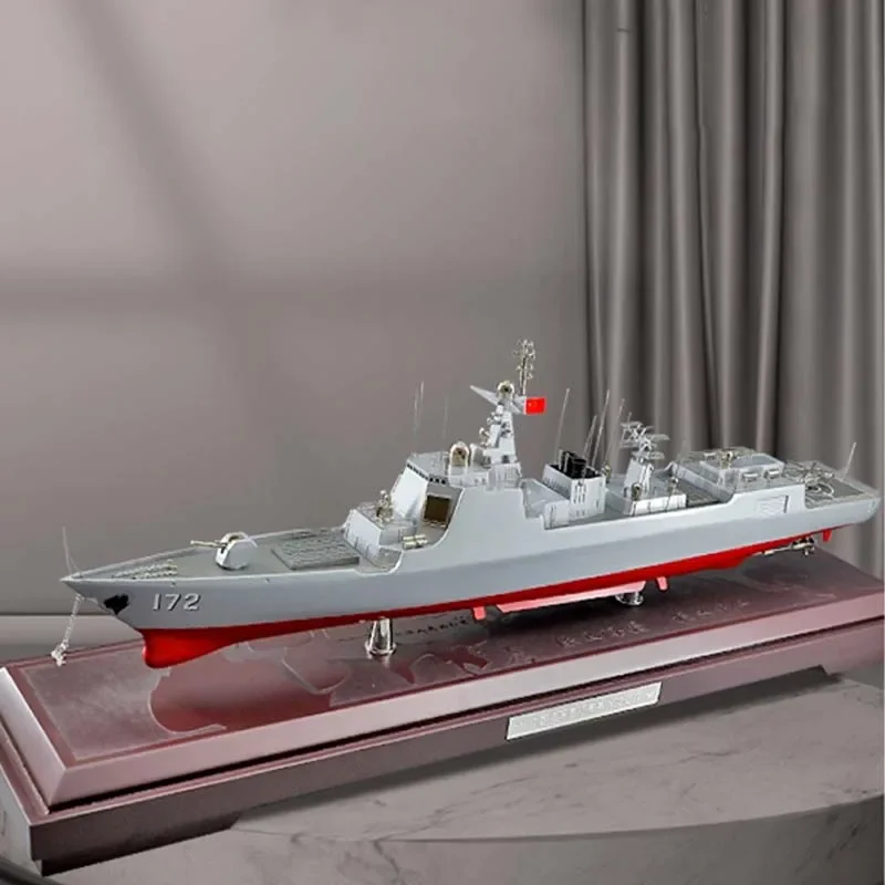 1/260 Guided Missile Destroyer Model 052D Warship Static Model Simulation Ship Model Finished Gift Collection Model