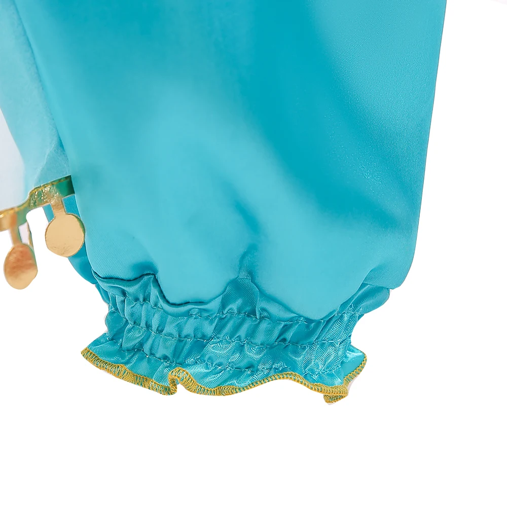 Klassisches Märchen Aladdin Wunderlampe Prinzessin Jasmin Mädchenkleid Cosplay Karneval Party Geburtstag Mädchenkleid Halloween Kostüme – Detail 9