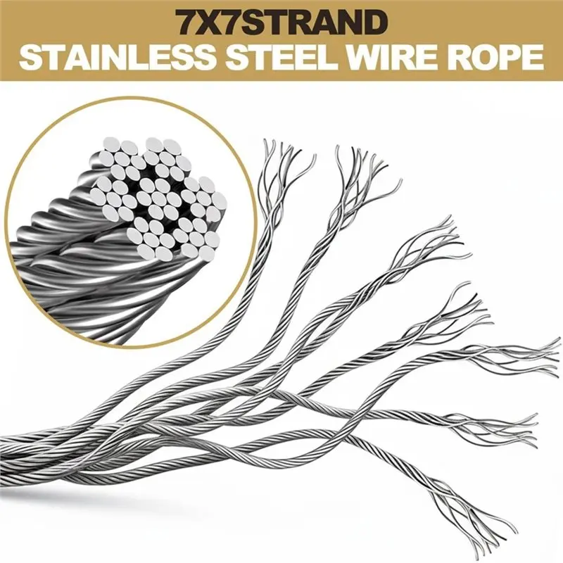 DT15 10Pack 2Ft Stage Light Safety Cables, Heavy Duty Picture Hanging Wire for DJ Party Lights, Stainless Steel Security Cable