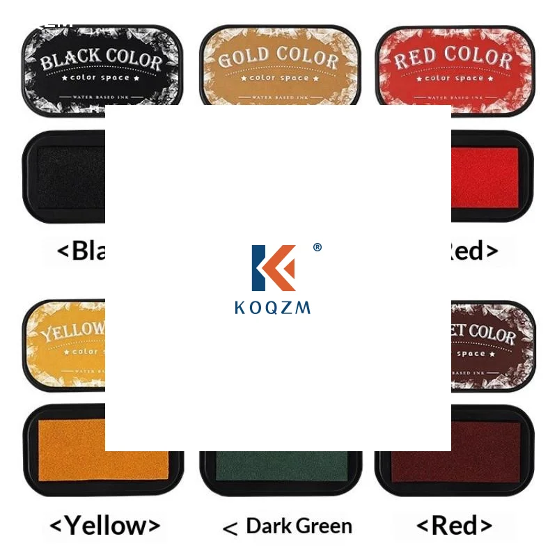 سلسلة الفضاء الملونة الحبر القائم على الماء عالية الكثافة الإسفنج Inkpad مخطط الفن سجل القصاصات لوازم المدرسة الملحقات القرطاسية #1