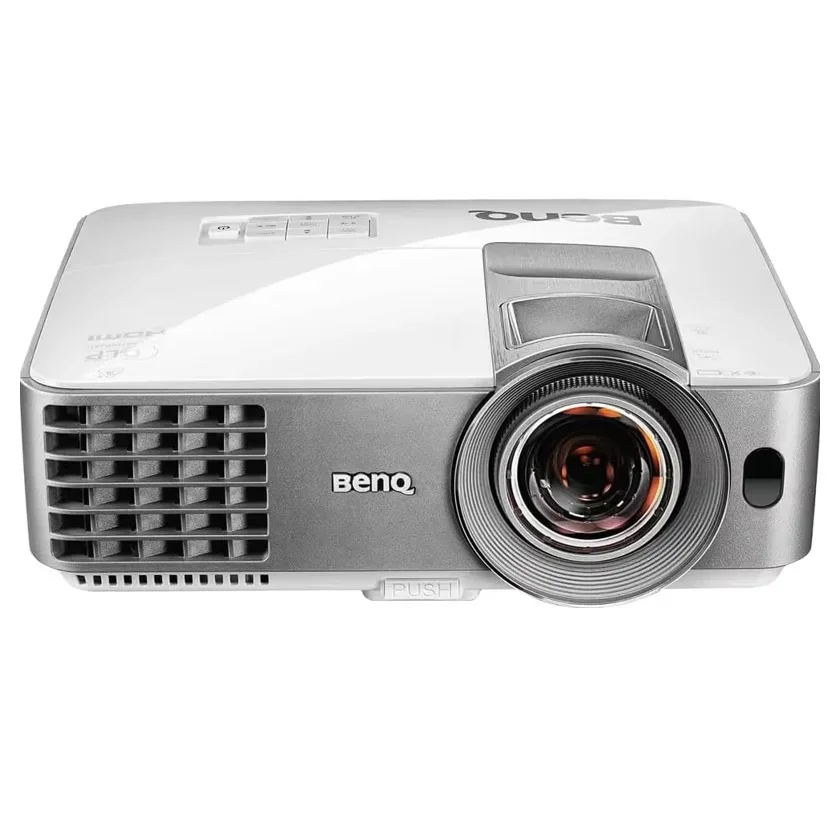 Ben.Q MW632ST Business Projector 3200 Lumens WXGA Short Throw Wireless Dual HD MI Keystone 1.2X Zoom for 3D Golf Simulation