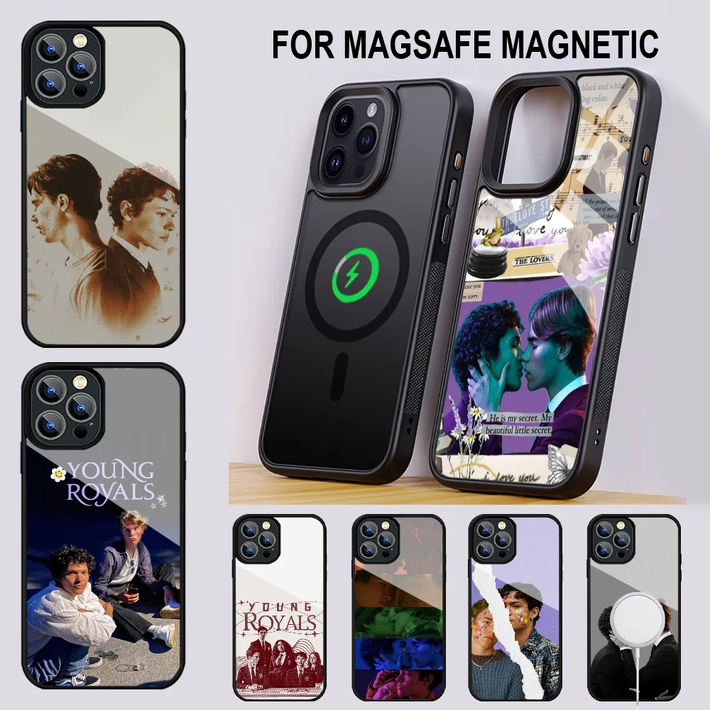 Young Royals Phone Case For IPhone 16 15 14 13 Pro Max 11 12 Mini Alex Mirror For Magsafe Wireless Charging Cover