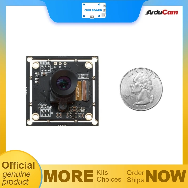 

Arducam 100fps OV9281 global-shutter USB camera with low-distortion M12 lens (no mic)