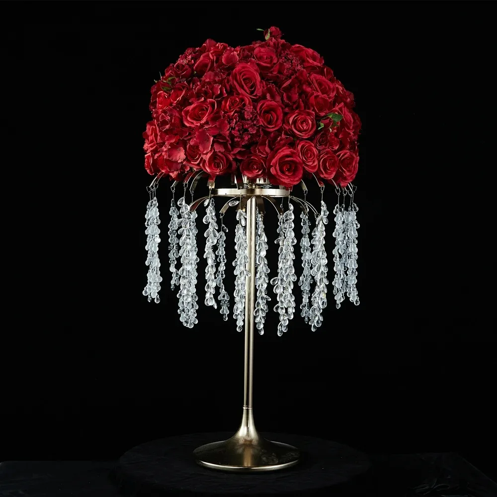 80 CM Acrylic Wedding Centerpiece Event Decoration Flower Road Lead For Party Decoration