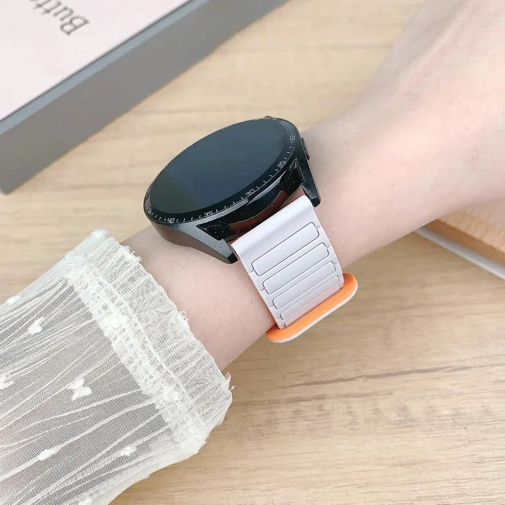 18mm 20mm 22mm Magnetic Band for Samsung Galaxy Watch 7 6 5 4 5Pro 6/4Classic Silicone Strap for Huawei Watch GT6 GT5 5Pro 46mm view 6