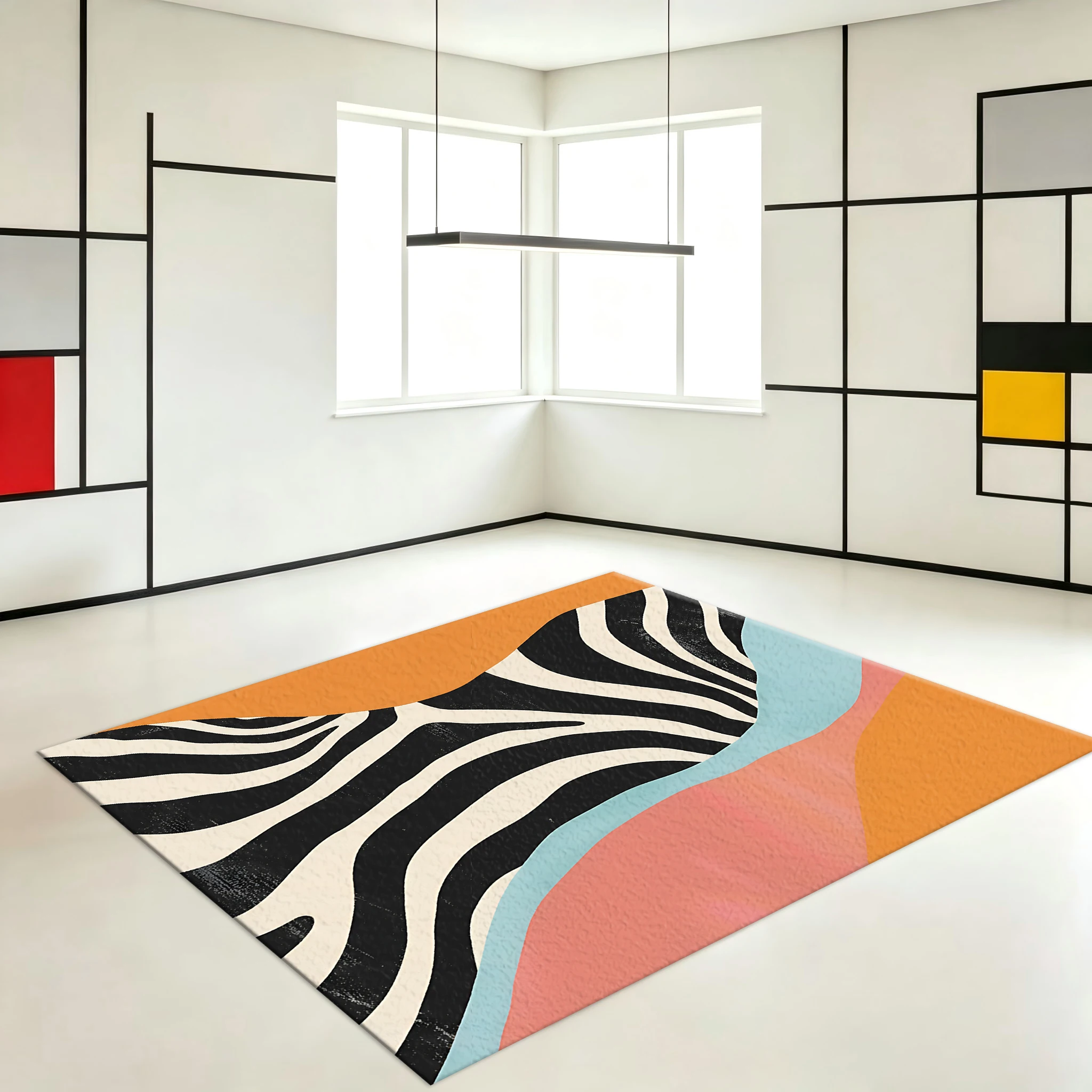 Alfombra Abstracta con Estampa - Printed Rug Abstract reseña y precio