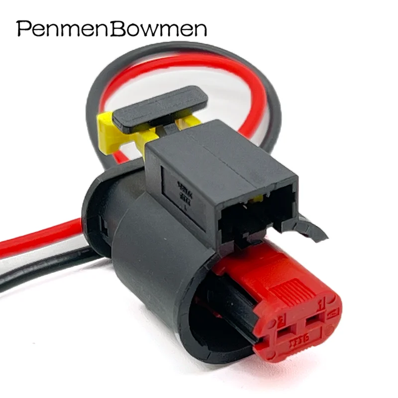 1 Set 2 Pin Car Electromagnetic Valve Electrical Cable Connectors Female Wire Harness Plug for 284556-1