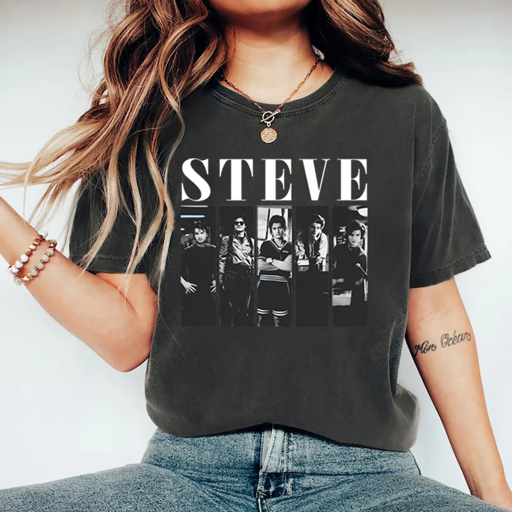 

Steve Harrington Vintage T-Shirt Steve Harrington Mom of The Year T-shirt Men Women Short Sleeve Tshirts TV Series Shirt for Fan