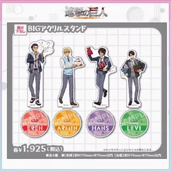 Anime Attack on Titan Birthday school uniform Eren Jaeger Stand Figure Acrylic Model Plate Cosplay Collection Desktop Decor