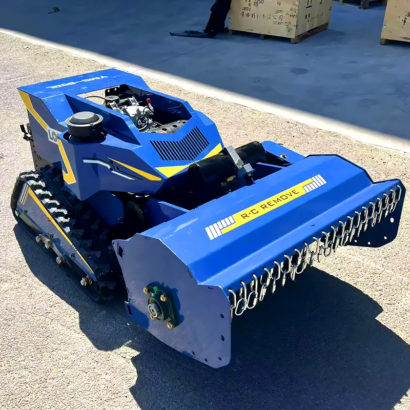 Customized Cordless Smart Automatic Remote Controlled Petrol Powered Lawn Mower 4-Stroke Engine Efficient Grass Disposal