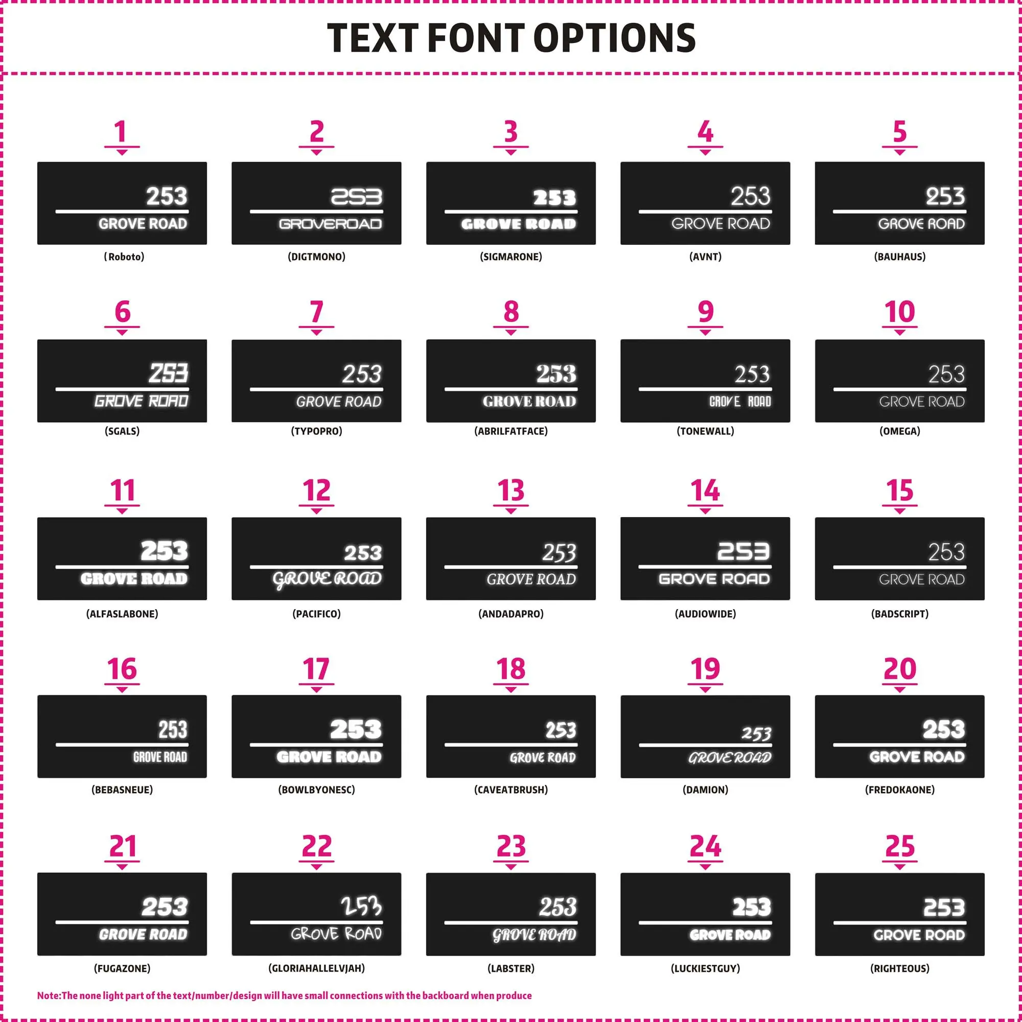 Imagem -05 - Sinal Numérico Led Personalizado Sinal de Endereço Moderno Fontes Personalizáveis Decoração de Casa Fontes Personalizáveis Placa de Nome da Casa 300 mm x 160 mm 300 mm x 200 mm