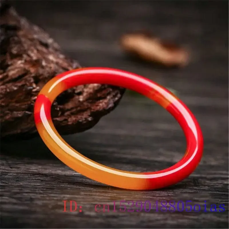 Colour Jade Bangle Bracelet Gifts Chinese Natural Charm Amulet Jadeite Carved Fashion Jewelry