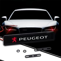 Car Decorative Light LED Front Hood Grille Emblem Badge Decor For Peugeot 407 3008 307 308 206 508 208 207 607 106 301 408 5008
