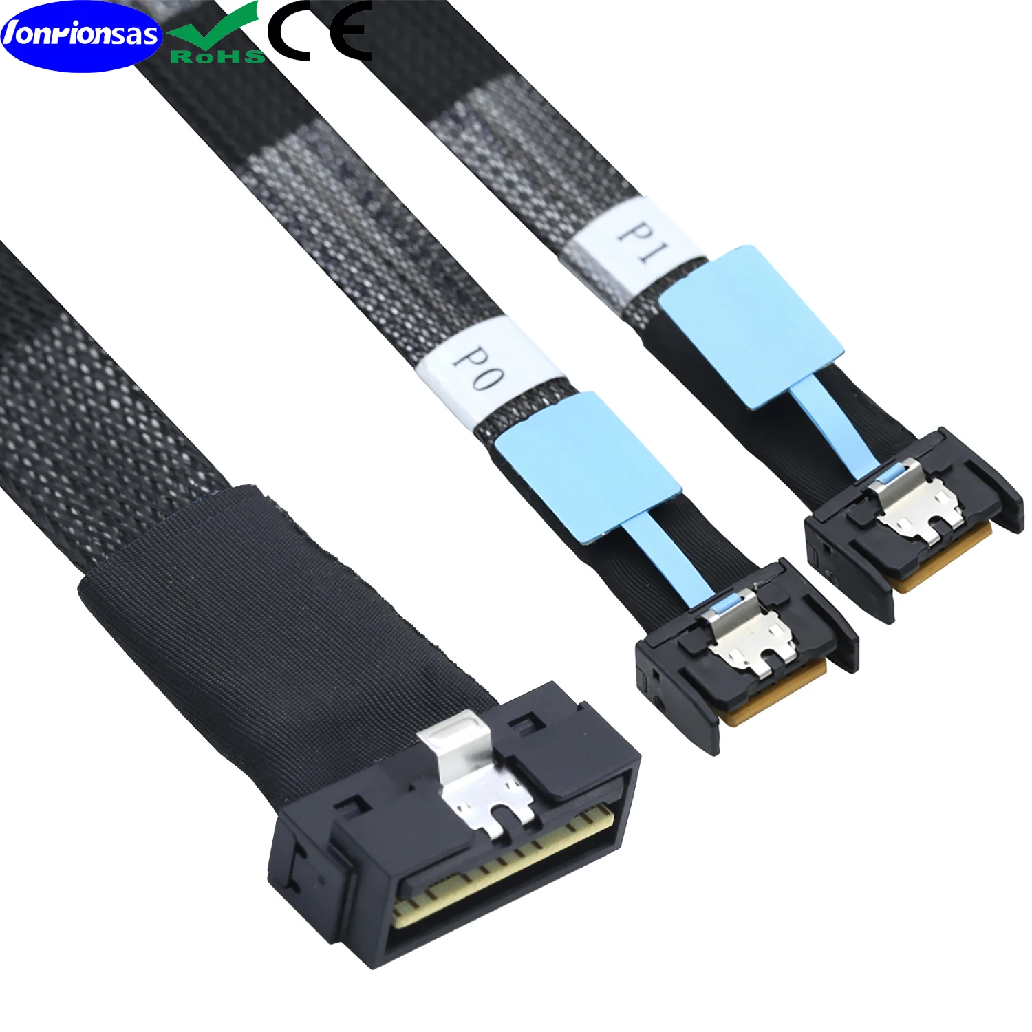 

PCI-E Ultraport Slimline SAS 4.0 LP Low profile SFF-8654 8i 74pin to dual 2X MCIO SFF-8654 4i 38Pin Server internal connection