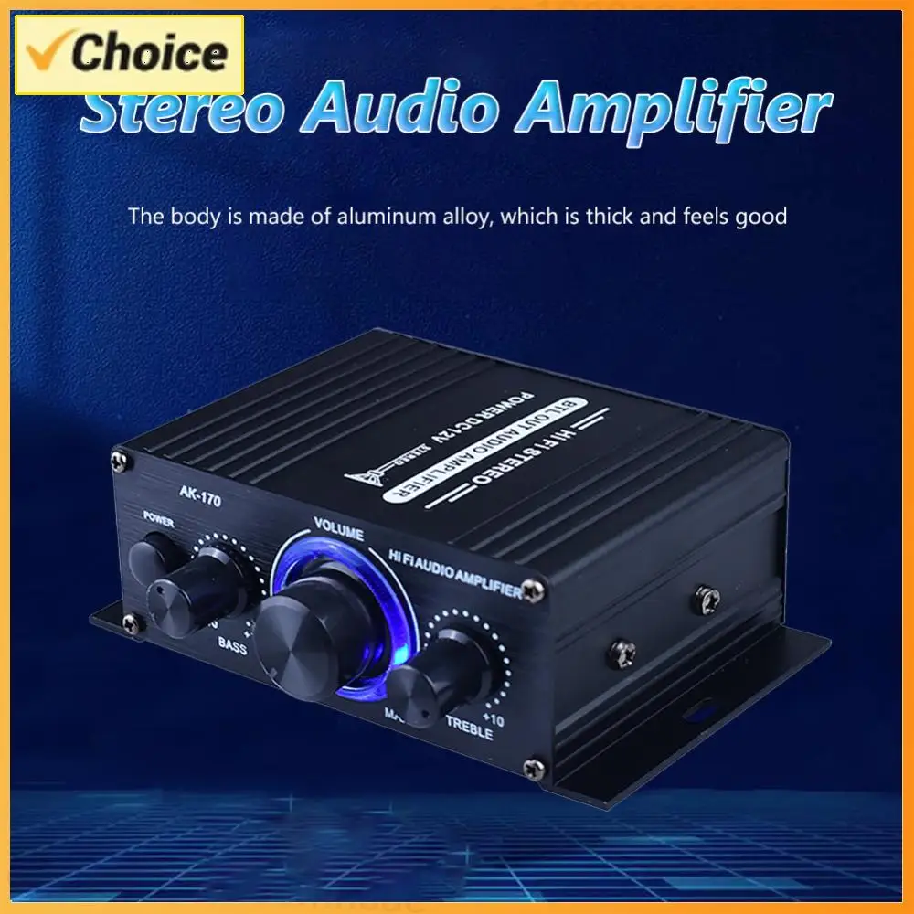 

AK-170 HiFi Audio Power Amplifier 2x200W Dual Channel Power Amp with RCA Input