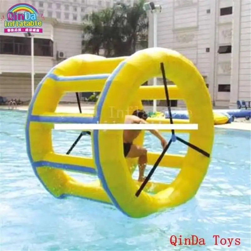 ller Wheel With Free Air Pump, 2M Diameter Inflatable Water Treadmill For Adults