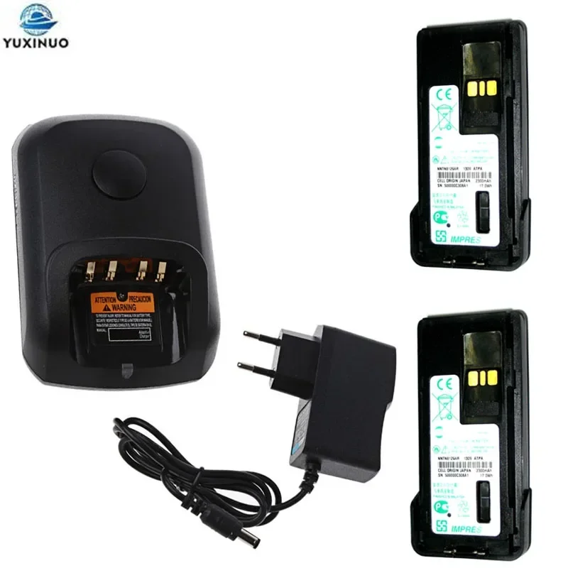 

NNTN8129AR 7.4V 2300mAh Li-Ion Battery + NNTN8117 Charger For Motorola P8668 P8660 GP328D GP338D DGP8550 Radio PMNN4409 PMNN4412