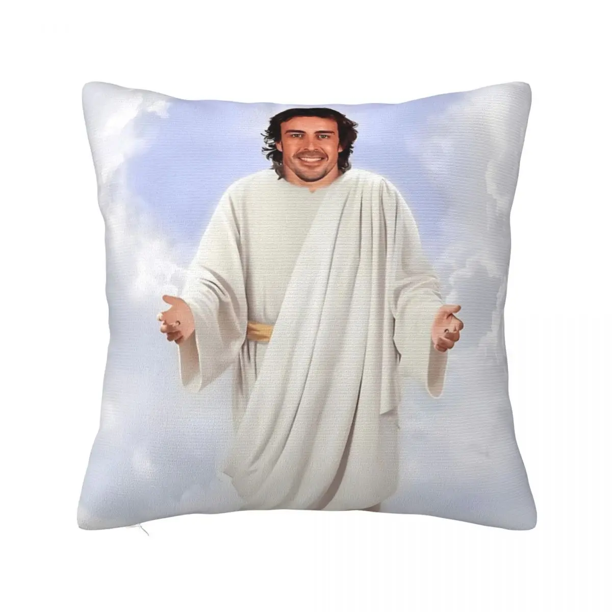 Funny Fernando Alonso Jesus Pillowcase Merchandise Soft Cushion Cover Gift Throw Pillow Case Cover Home Multi Size