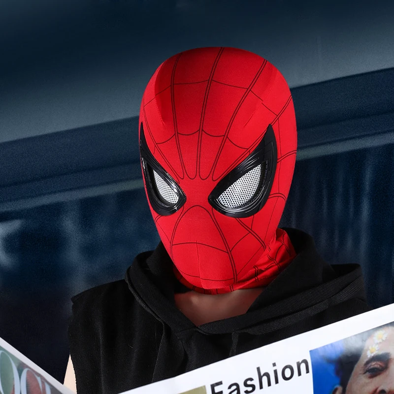 Maschera di ragno di Halloween Maschera di Peter Parker Maschera a pieno facciale Cosplay Party Mascara Costume Regalo di Halloween per bambini adulti