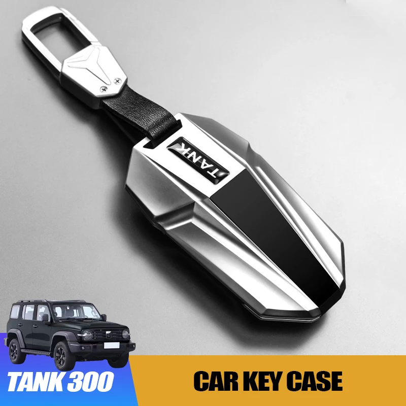 Zinc Alloy Car Key Case for Great Wall GWM WEY TANK 300 Tank400 Tank500 Tank700 Cover Bag Shell Keychain Holder Accessories