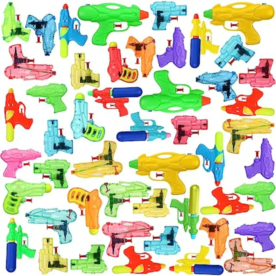 

100 Pcs Water Guns for Adults Bulk Assorted Colors Mini Water Gun Party Favors for Summer Outdoor Squirt Fighting Beach Game Po