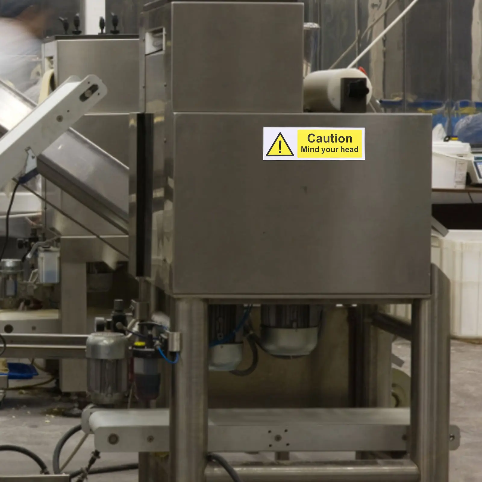 

Warning Sign Sticker Self Adhesive Safety Label Durable Caution Sticker Easy to Use for Various Equipment Signs