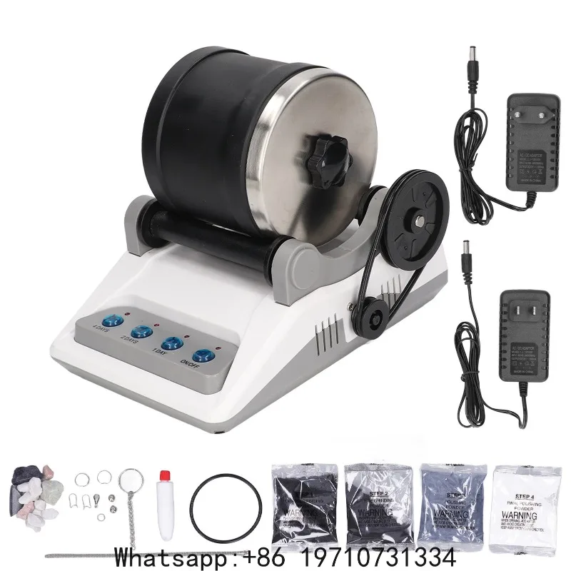 Generic Rock Tumbler Kit – Electric Rotary Polisher with Rough Grits & Polish, for Adults & Kids, Hobby Gift