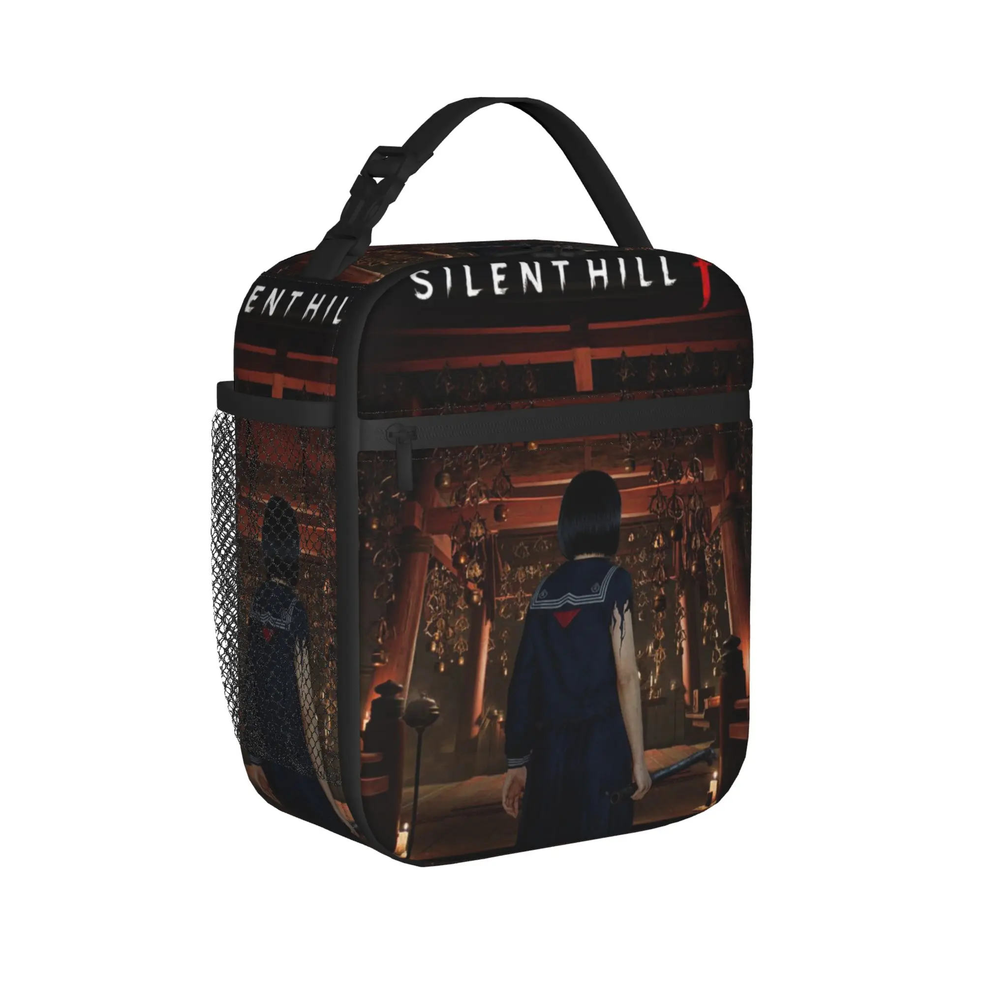 Silent Hill F Horror Game Insulated Lunch Bags for Men Women  Food Container Bags Portable Thermal Cooler Lunch Boxes For Travel
