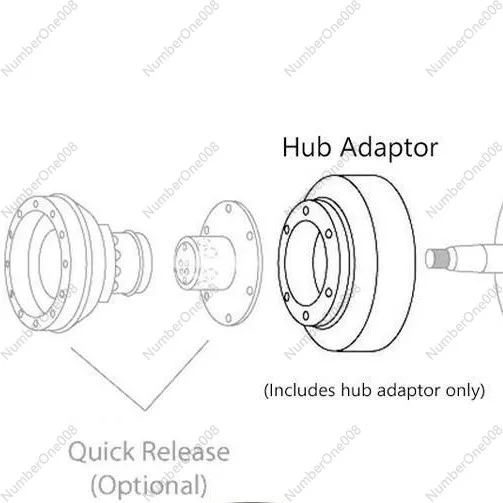 Adaptador de conexión de base de volante de modificación de coche 140H