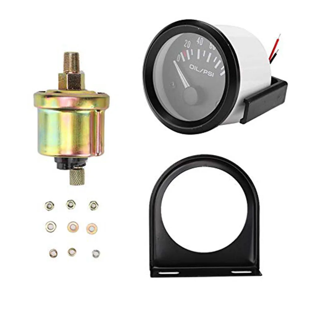 

Electronic Oil Pressure Gauge 52mm for For 12v Car Truck RV with 0 100 PSI Range and Minimal Dashboard Space Needed