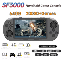 SF3000 Retro Pocket Game Console Built-in 20000+ Games Linux System 4.5 Inch IPS Screen Handheld Gaming Players for Kids/Adults