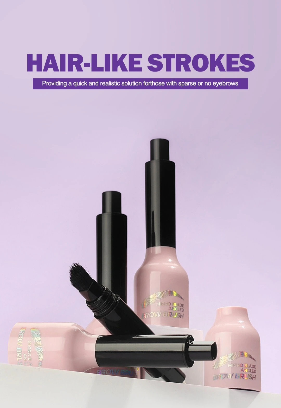 @//Teinte à sourcils la plus vendue, grande tête de brosse, sans taches, poudre à sourcils imperméable, ligne de cheveux, presse multi-usage, crayon à sourcils sauvage