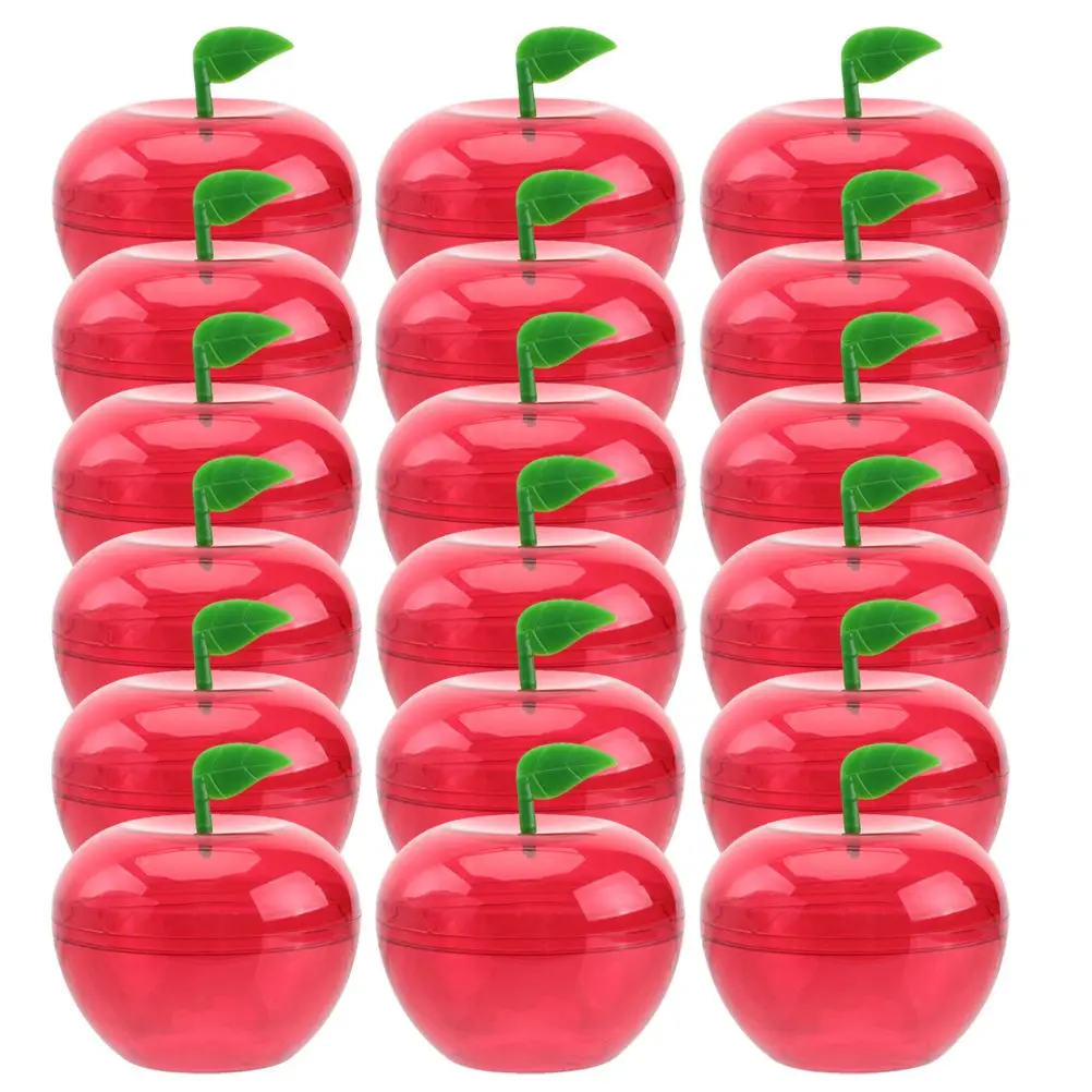 

24 Pcs Apple Candy Box Case Clothing Boxes for Gifts Filling Jars Containers Kids Plastic Christmas Tree Apples Parties Child