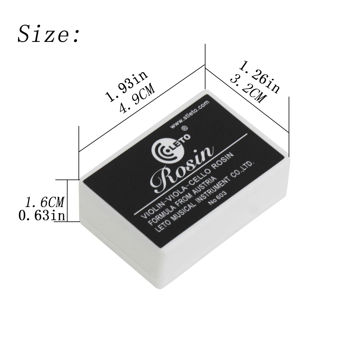 603 Bow Rosin Colophony Greek Pitch Friction-increasing Resin for Viola Violin Cello Bowed String Instrument Accessory - view 6