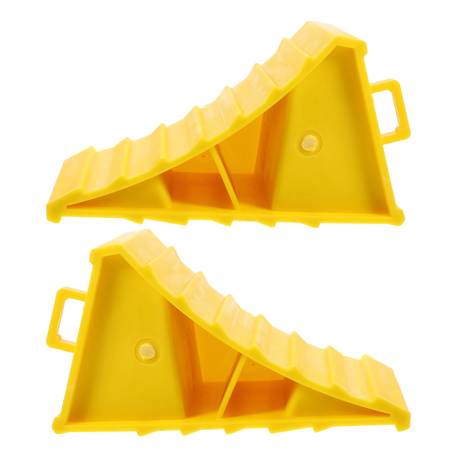 

2pcs Wheel Chocks Caravan Heavy Duty Tire Blocks For Rv Motorhome Camper Trailer Accessories Durable Abs Handle Design