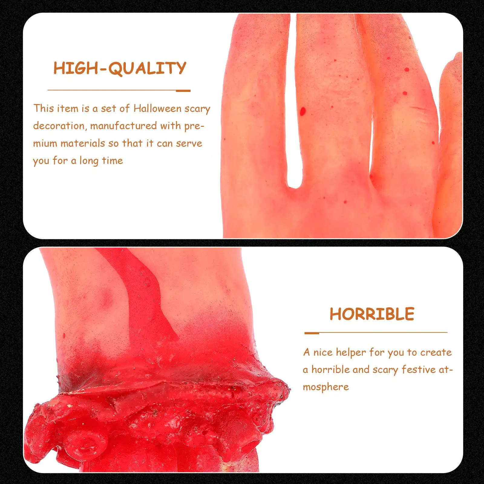 Juego de 4 Uds de pies, piezas del cuerpo roto, decoración aterradora de Halloween, juguete de broma, fiesta, espectáculo de escenario, nament